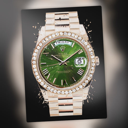 DayDate Olive Diamonds RG (032)