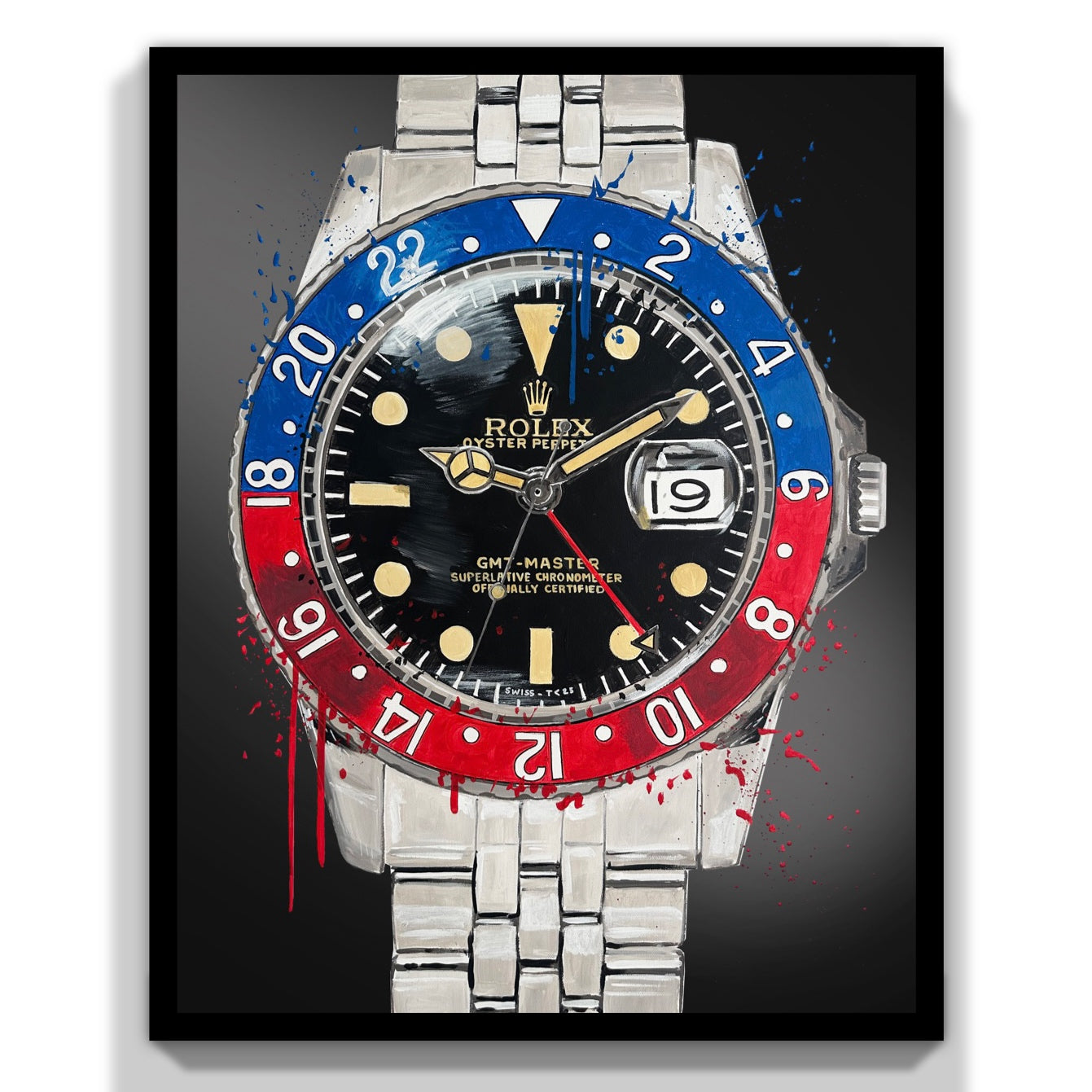 Vintage Pepsi 1966 Gilt Dial