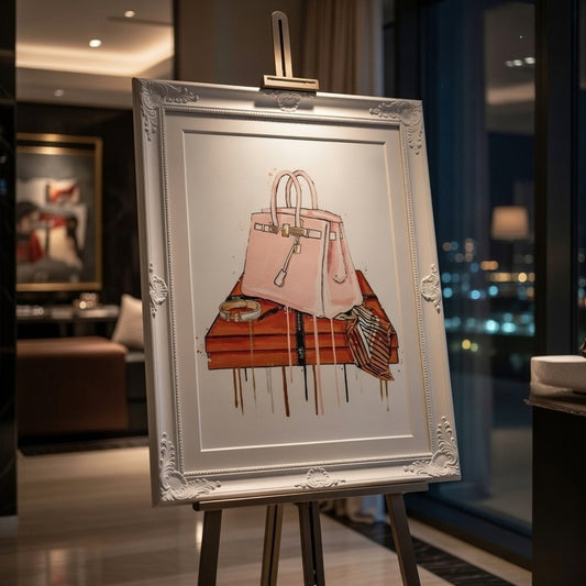 Birkin 25 Rose Sakura Print